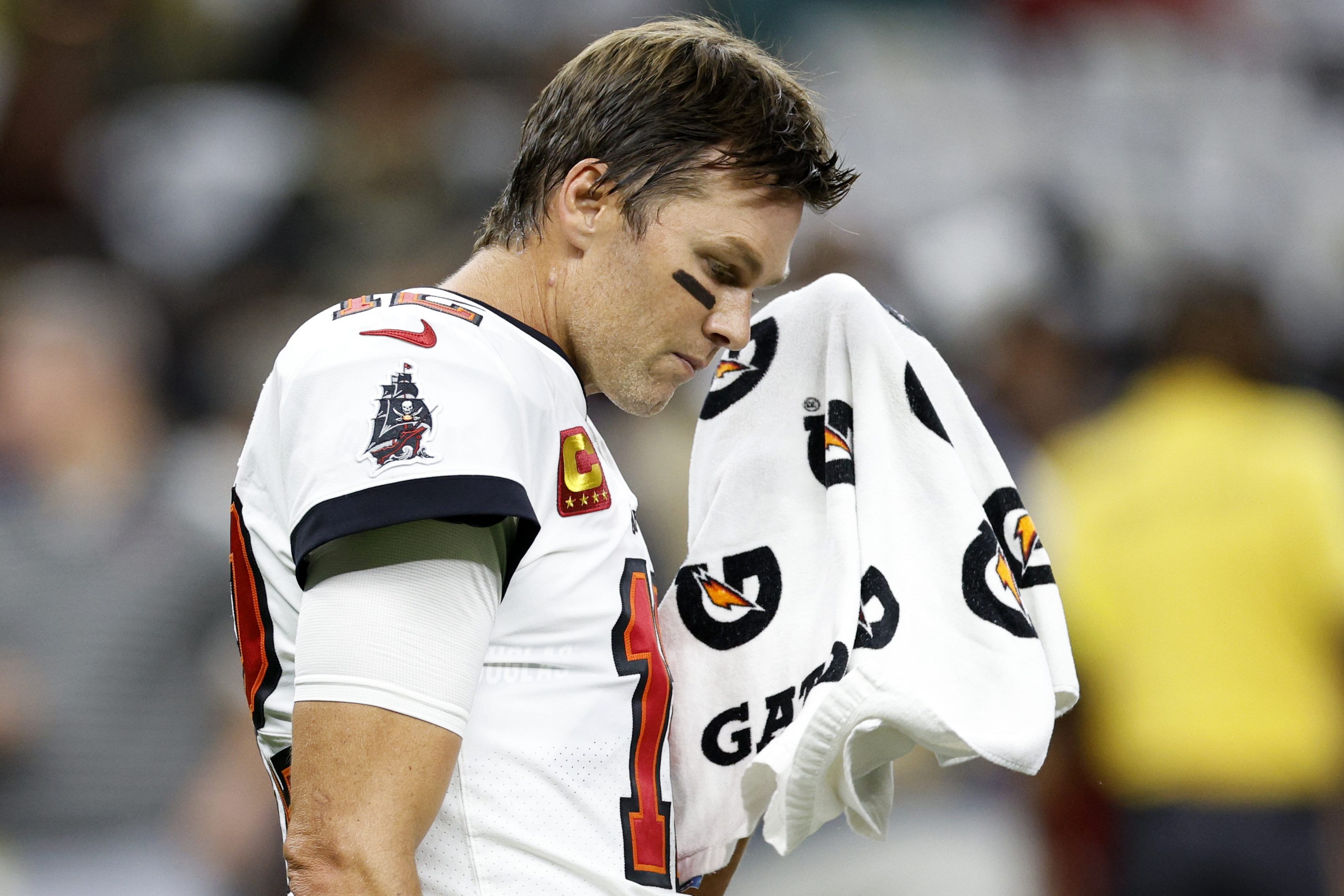 Tom Brady warms up prior to playing the New Orleans Saints at Caesars Superdome. Tom Brady will have Wednesdays off for the rest of the season.