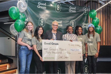 Growing Home's Good Green check presentation