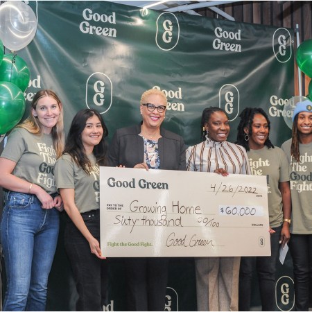 Growing Home's Good Green check presentation