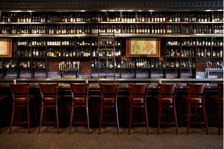 The main bar in the Dining Saloon at Jack Rose. It's one of the most beautiful bars in D.C.