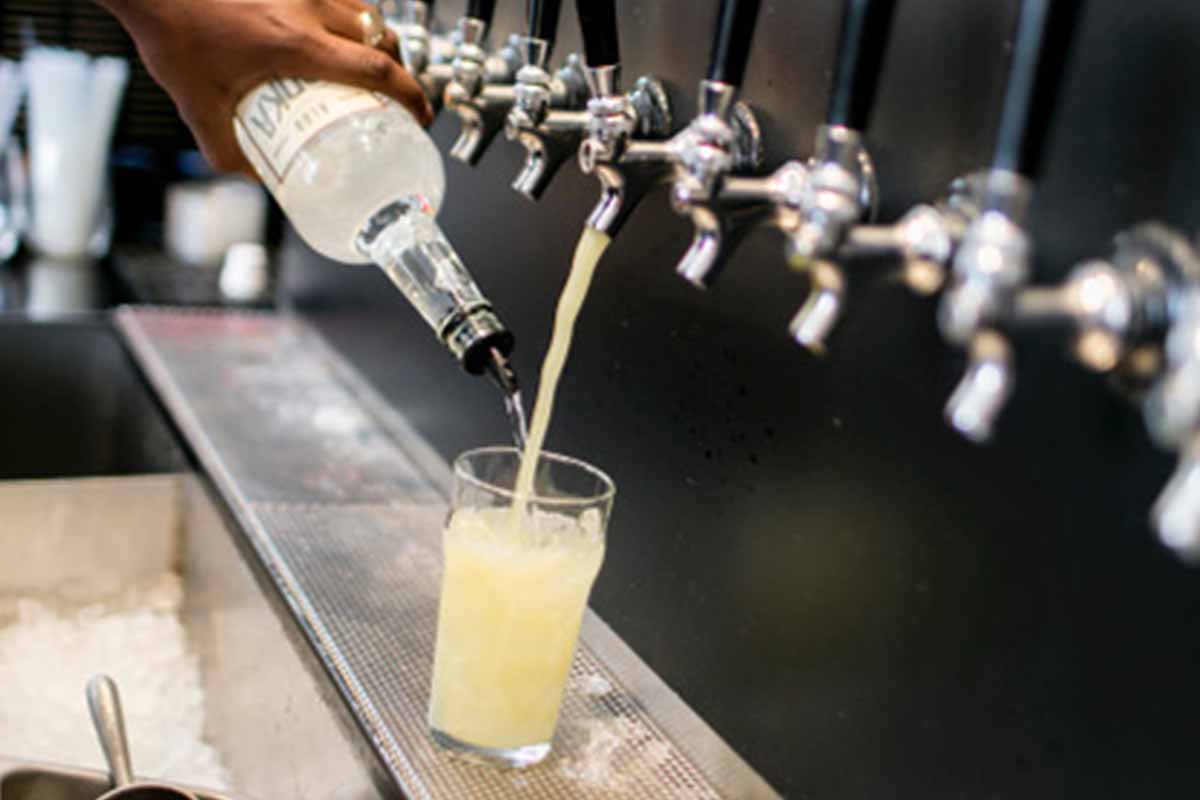 Making a Moscow Mule at Rachel's Ginger Beer in Seattle