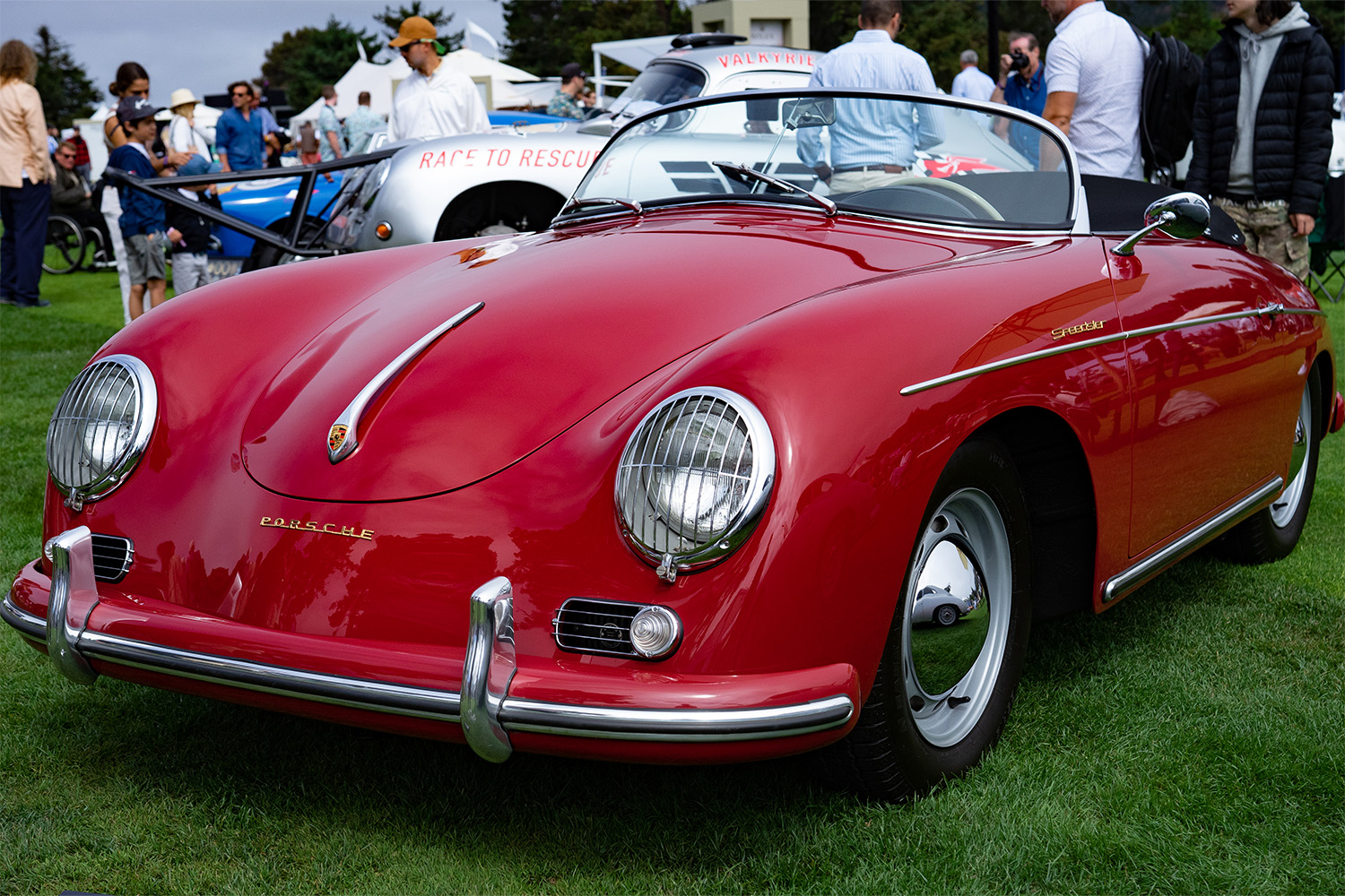 Vintage Porsche on display at Rolex Monterey Motorsports Reunion