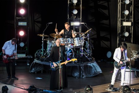 Smashing Pumpkins performing on stage