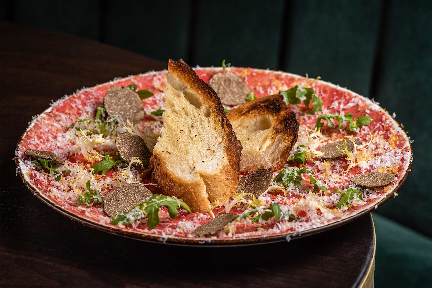 Wagyu Beef Carpaccio, Timpano Las Olas