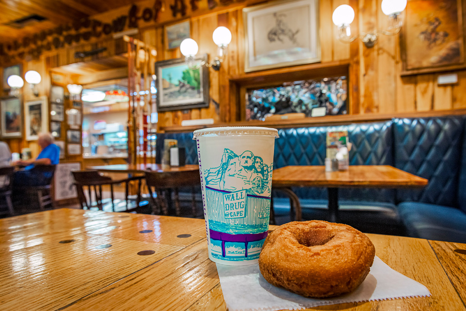 Wall Drug coffee and doughnut