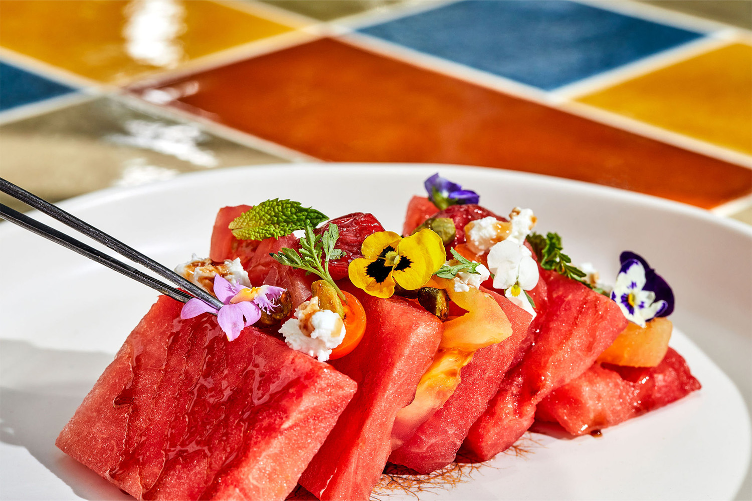 Watermelon Tomato Salad from Agua Viva