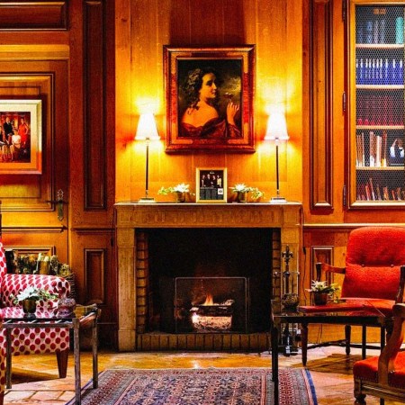 Sitting room interior at Bernard-Loiseau