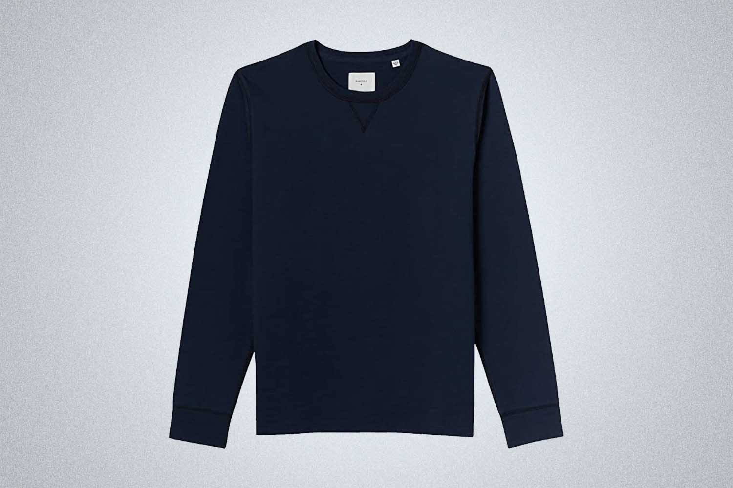 Billy Reid Men’s Contrast Stitch Crew Neck