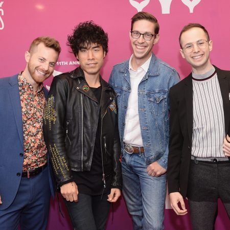 Ned Fulmer, Eugene Lee Yang, Keith Habersberger and Zach Kornfeld of The Try Guys attend the 11th Annual Shorty Awards on May 05, 2019.