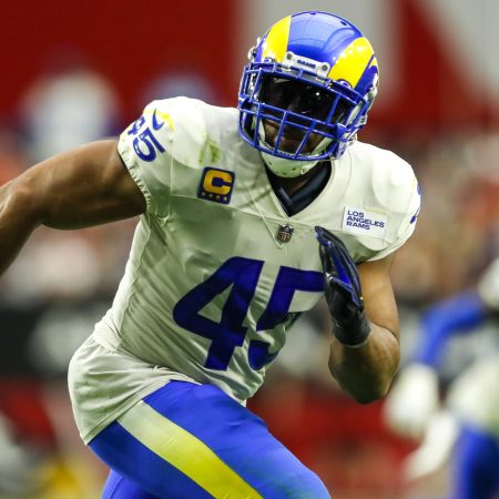 LA Rams linebacker Bobby Wagner tracks a ball carrier on the gridiron. Watch him tackle an animal rights protester during the October 4 game against the San Francisco 49ers.