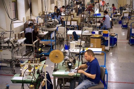 Inside the Lawrence Trouser Factory