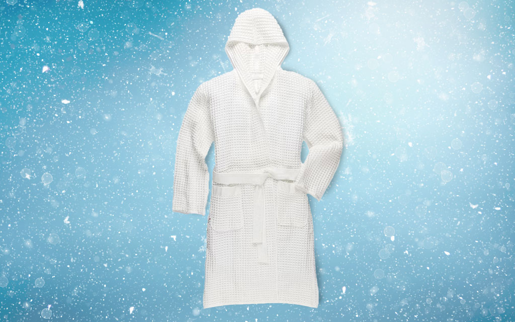 Onsen Hooded Waffle Robe