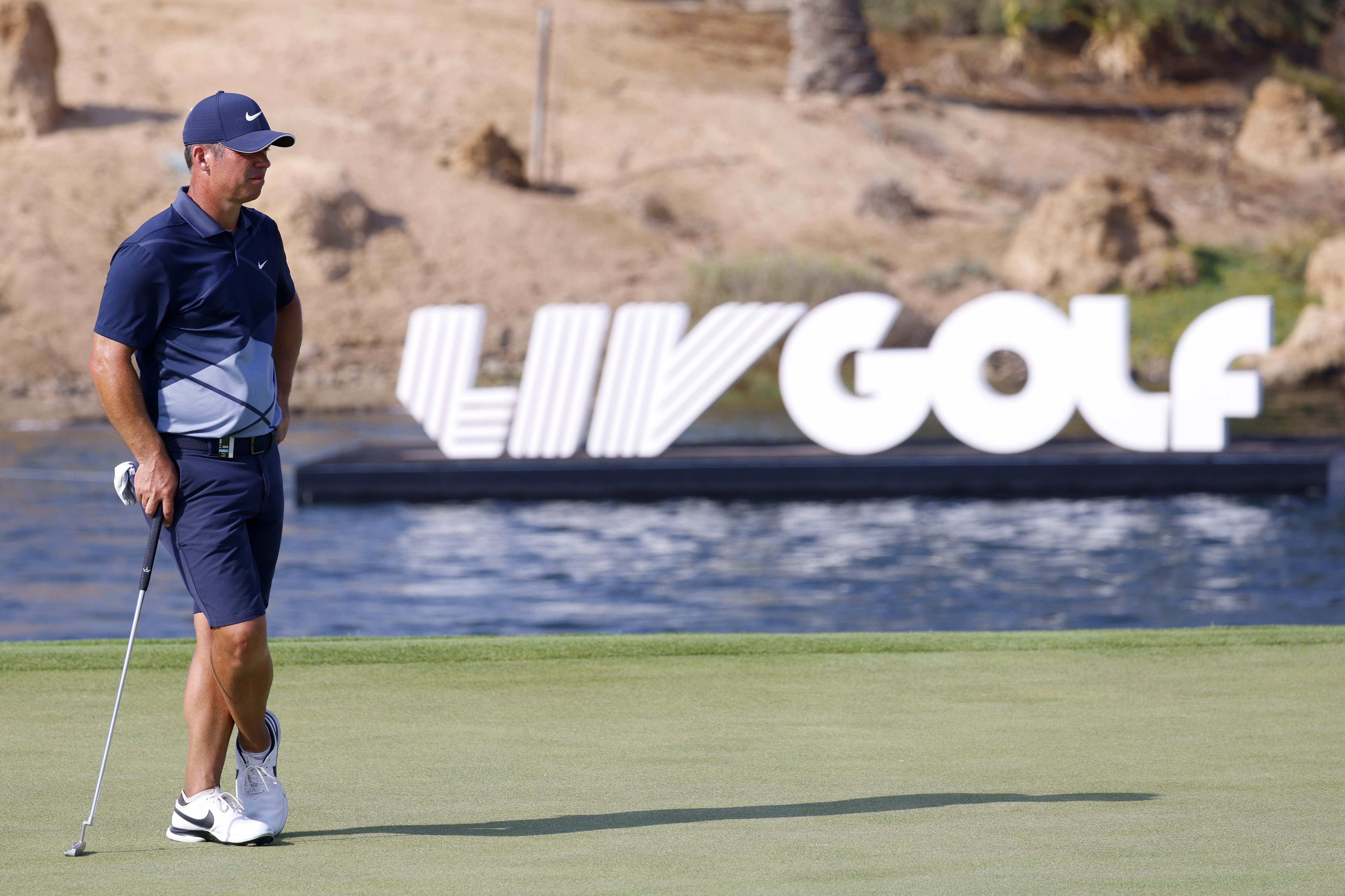 Paul Casey at the LIV Golf Invitational - Jeddah in Saudi Arabia.