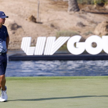 Paul Casey at the LIV Golf Invitational - Jeddah in Saudi Arabia.