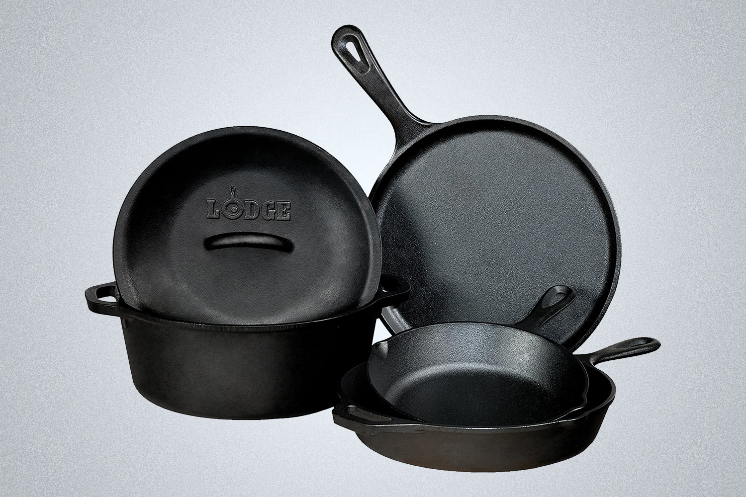 Lodge Pre-Seasoned Cast Iron Five-Piece Set