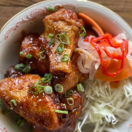 The Sweet N' Tangy Sticky Wings from the Katherine in Fort Lauderdale. We got the recipe from chef Timon Balloo.