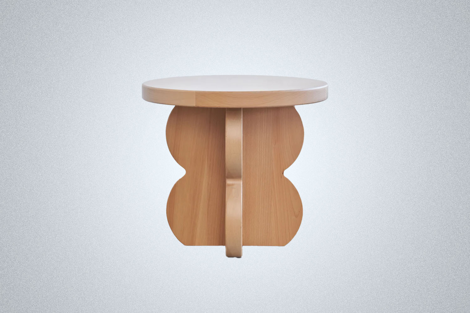 Avocado Green Wood Stool