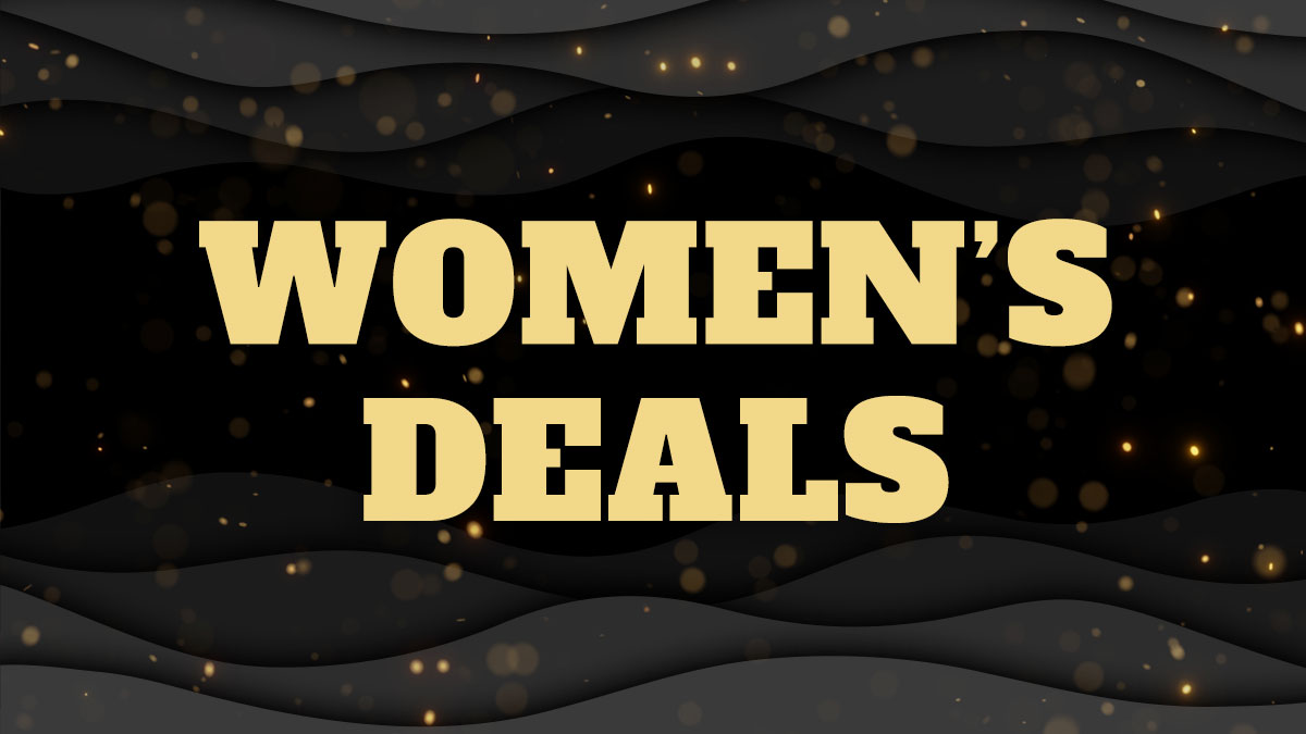 a black friday women's deals banner