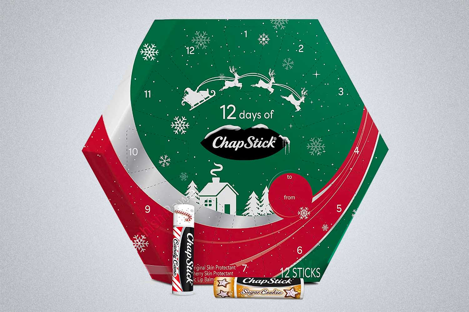 12 Days of ChapStick Holiday Advent Calendar Lip Balm Gift Set