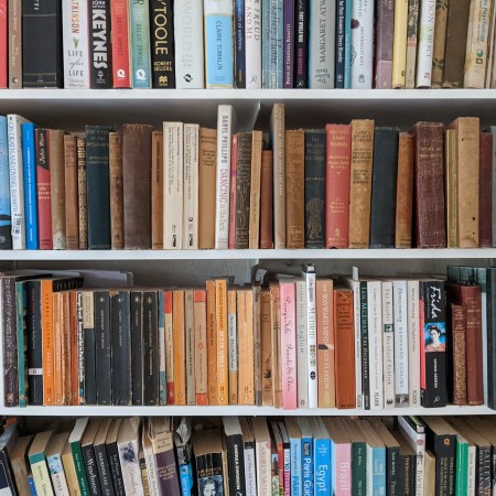 A shelf full of books. If you buy more books than you read, you should hear about the Japanese philosophy of "tsundoku."