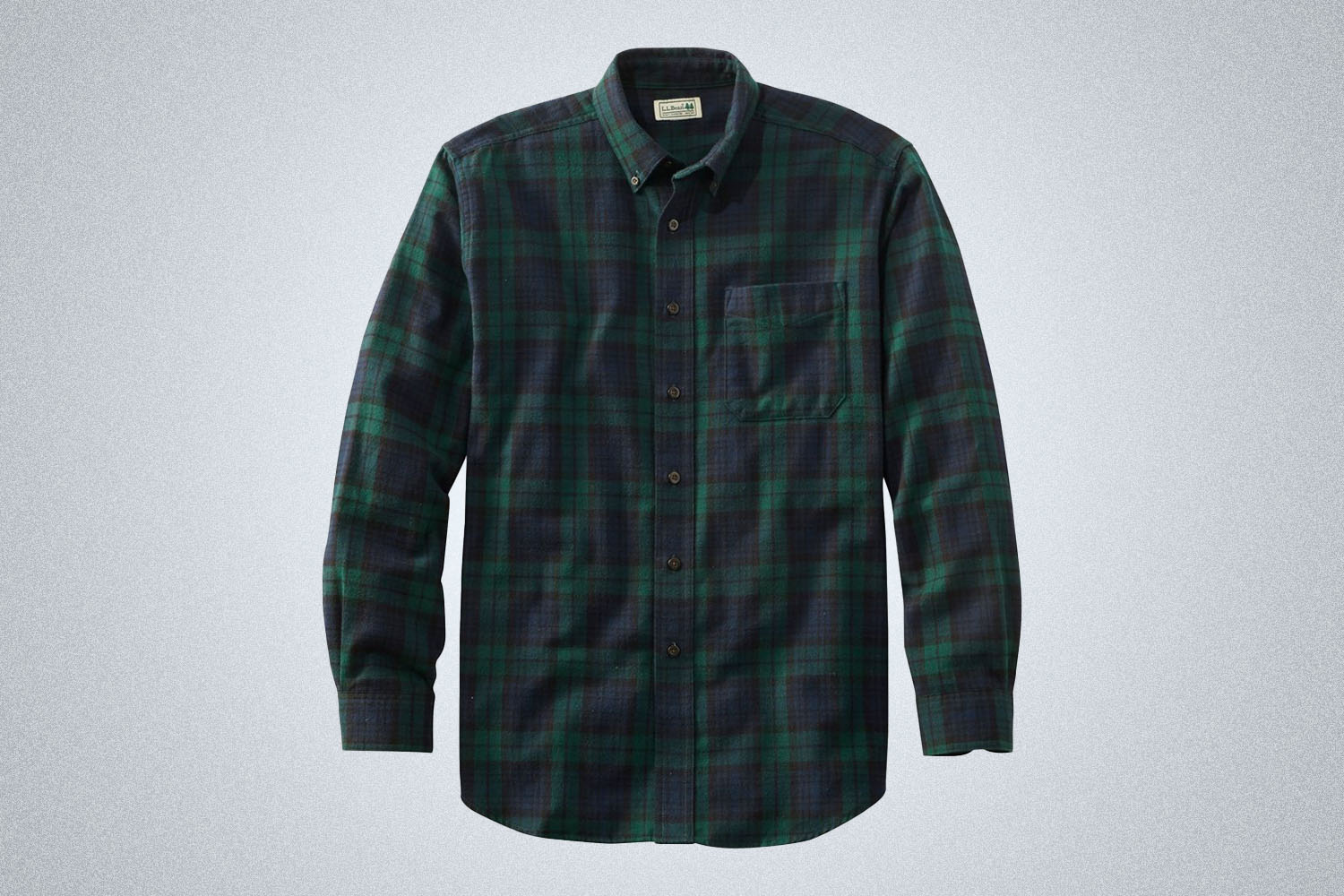 L.L. Bean Traditional Fit Scotch Plaid Flannel Shirt