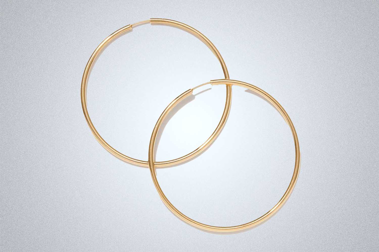 Mejuri Oversized Thin Hoops