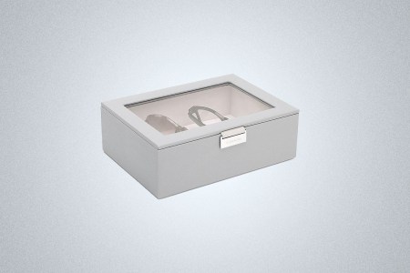 Stackers Pebble Grey Classic Lidded Eyewear Storage Box