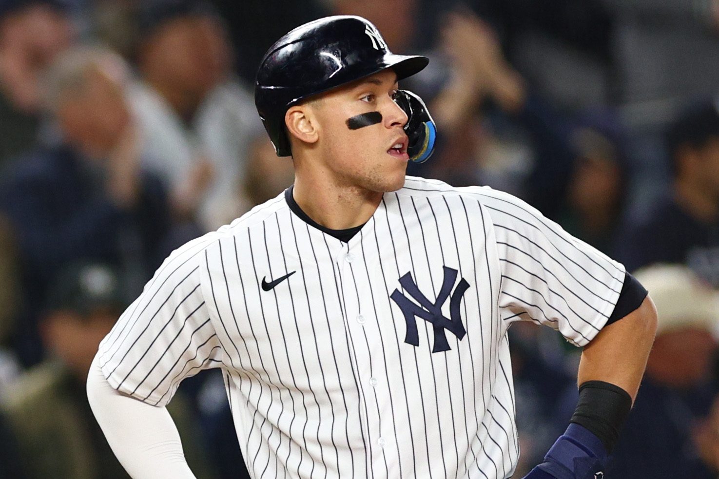 Aaron Judge at the American League Championship Series. He's the top MLB free agent, but who are the players next in line?