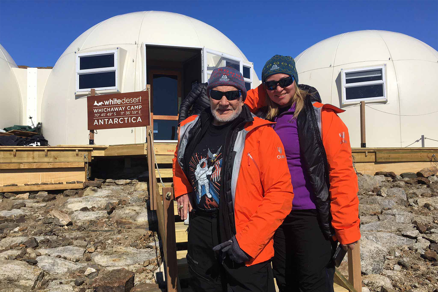 Buzz Aldrin at White Desert's Whichaway Camp in Antarctica