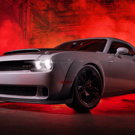 A Dodge Challenger SRT Demon muscle car that's been customized by SpeedKore. It's being given away by fundraising platform Omaze.