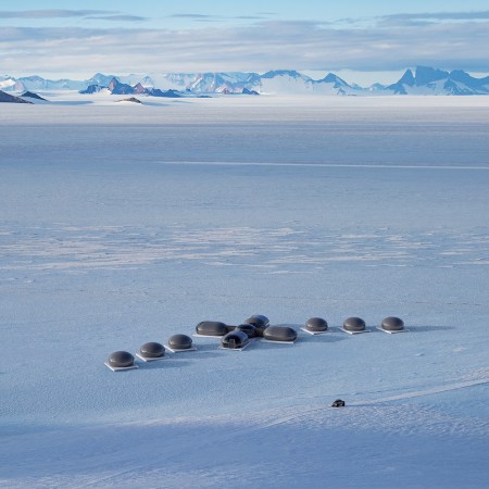 The Echo camp from White Desert in Antarctica