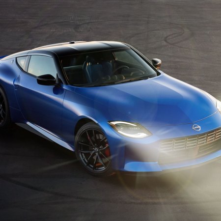 The 2023 Nissan Z sports car in blue. We tested the all-new coupe. Here's our full review.