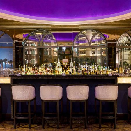 Marsa Malaz Kempinski - Nozomi, Doha, Qatar. The hotel bar is one of 195 places to drink in Qatar, a country that heavily regulates drinking.