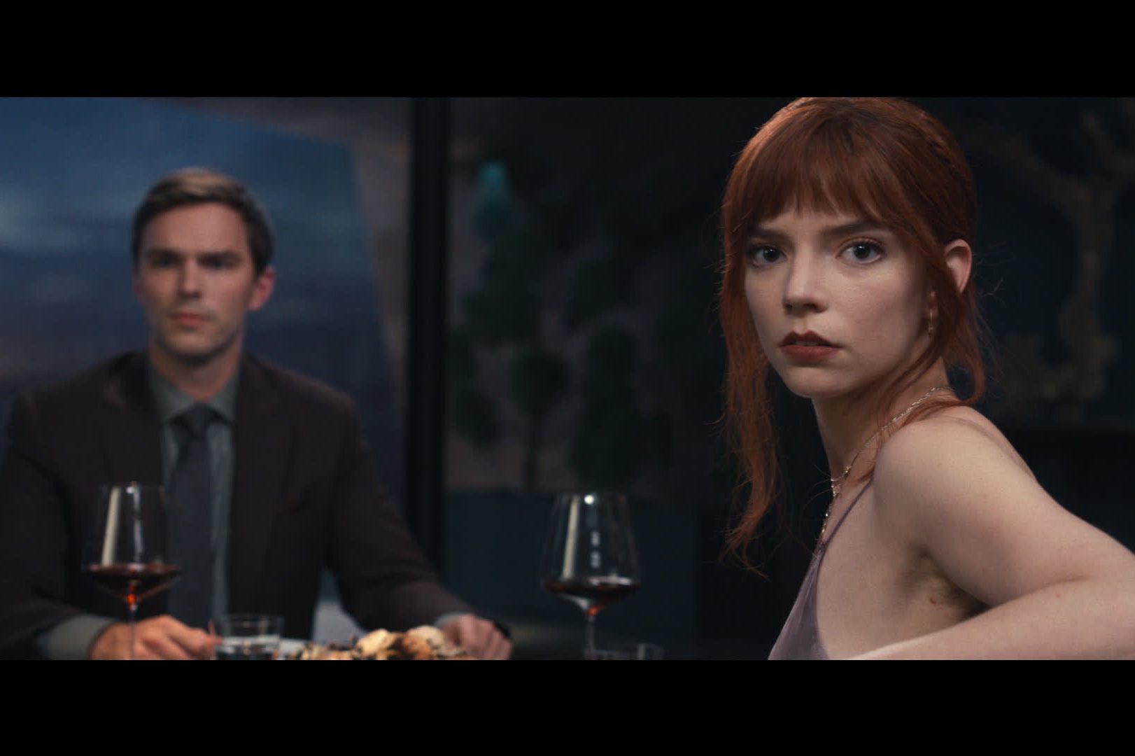 Nicholas Hoult and Anya Taylor-Joy in "The Menu"