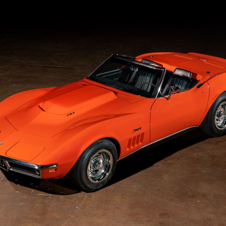 The orange 1969 Chevrolet Corvette Stingray ZL-1 Convertible, which is heading to auction in Arizona in January 2023 through RM Sotheby's