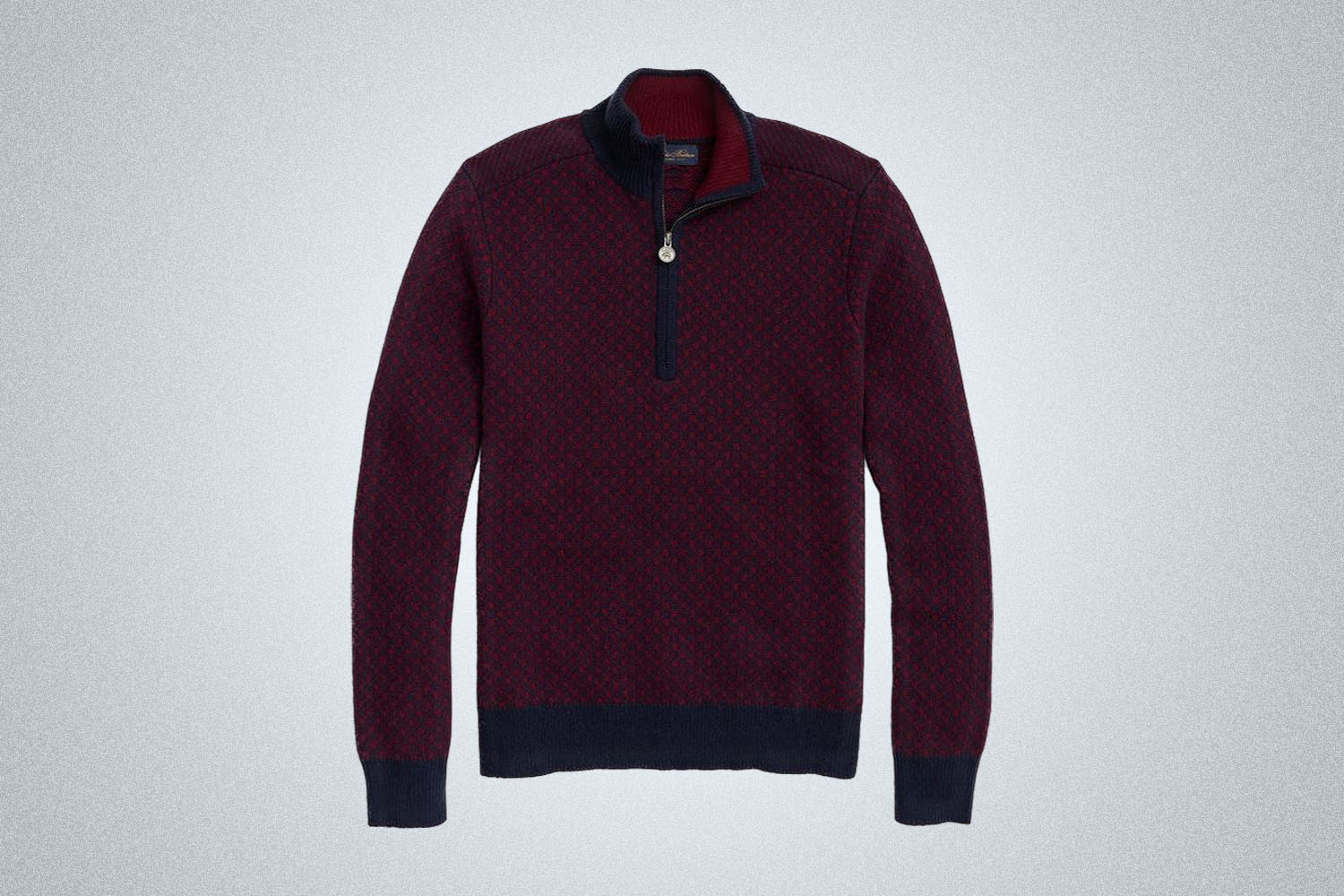 Brooks Brothers Wool Nordic Half-Zip Sweater￼