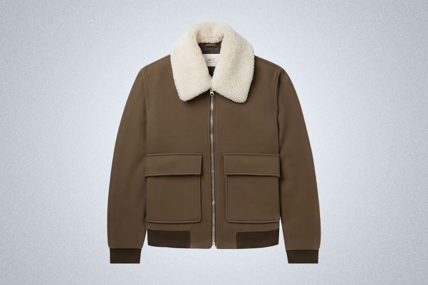 Mr P Shearling-Trimmed Wool-Blend Blouson Jacket