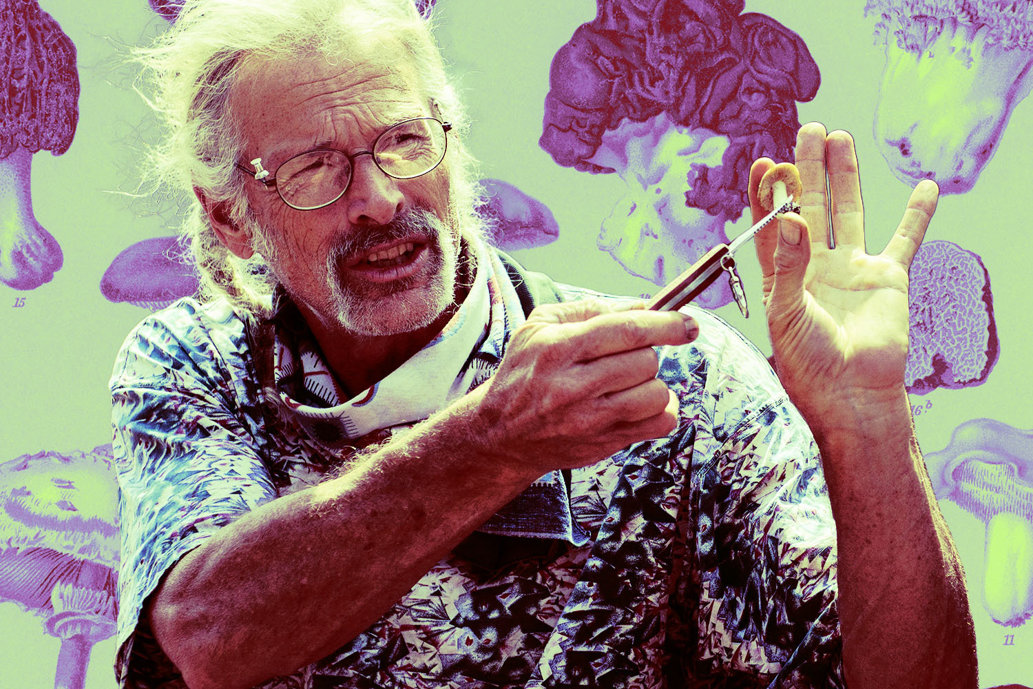 Mycologist and mushroom guru Larry Evans at the Telluride Mushroom Festival