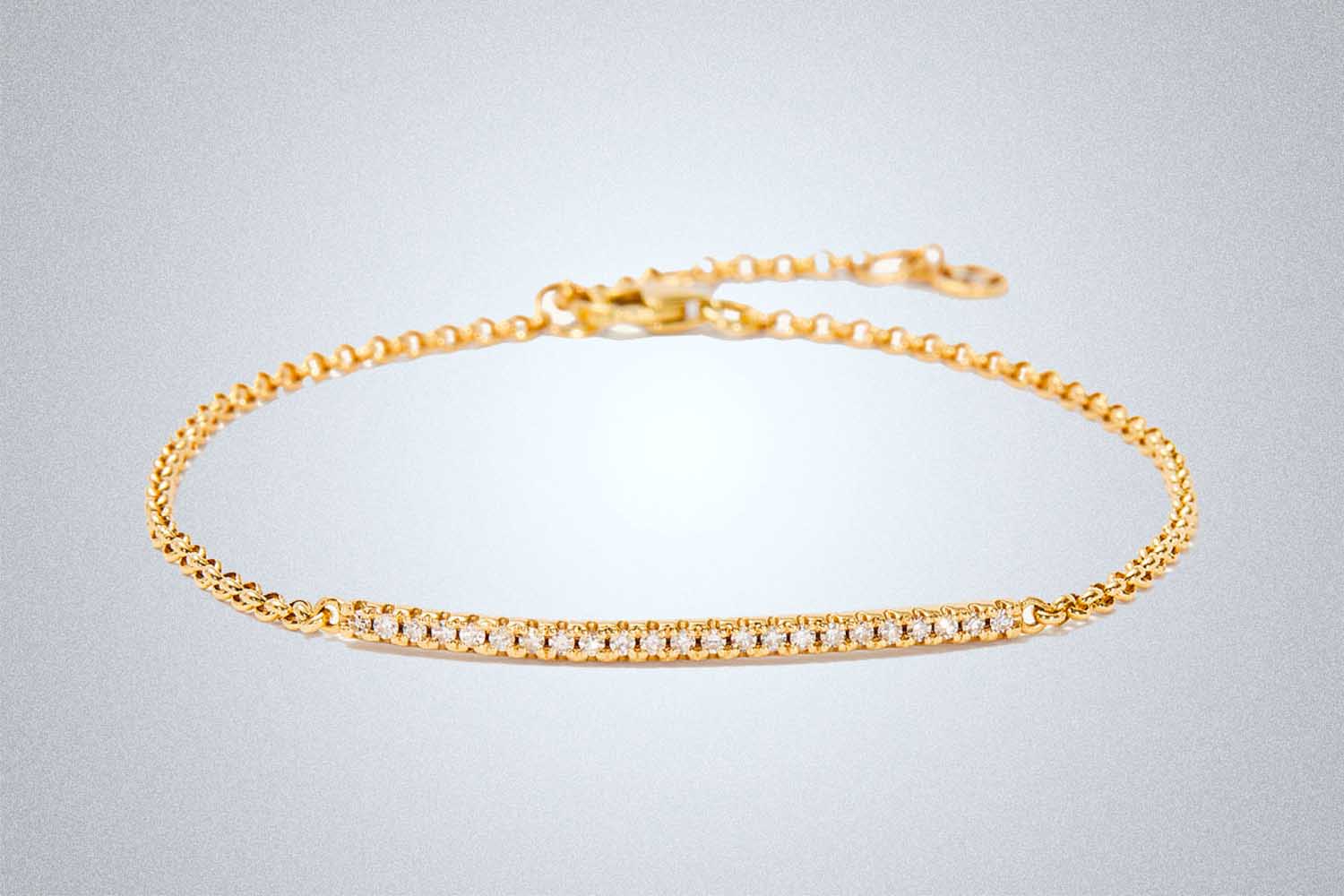 Mejuri Pavé Diamond Bar Bracelet