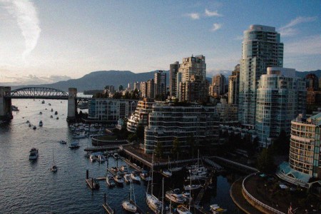 shot of the vancouver skyline