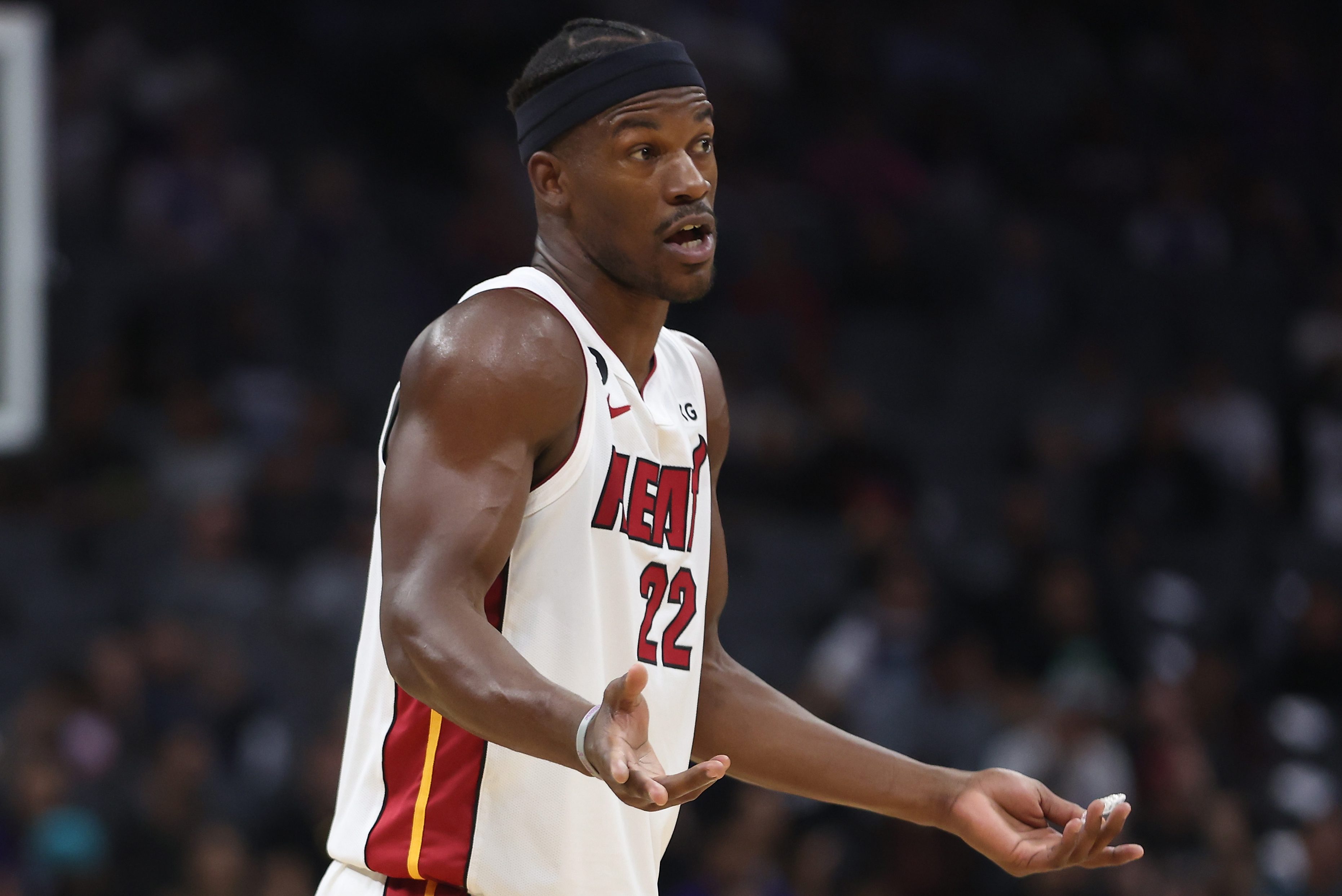 Jimmy Butler of the Miami Heat, who may have missed a game due to eating crickets in Mexico City