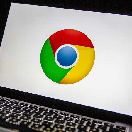 The logo of Google Chrome is seen on laptop's screen in Ankara, Turkey on February 18, 2020