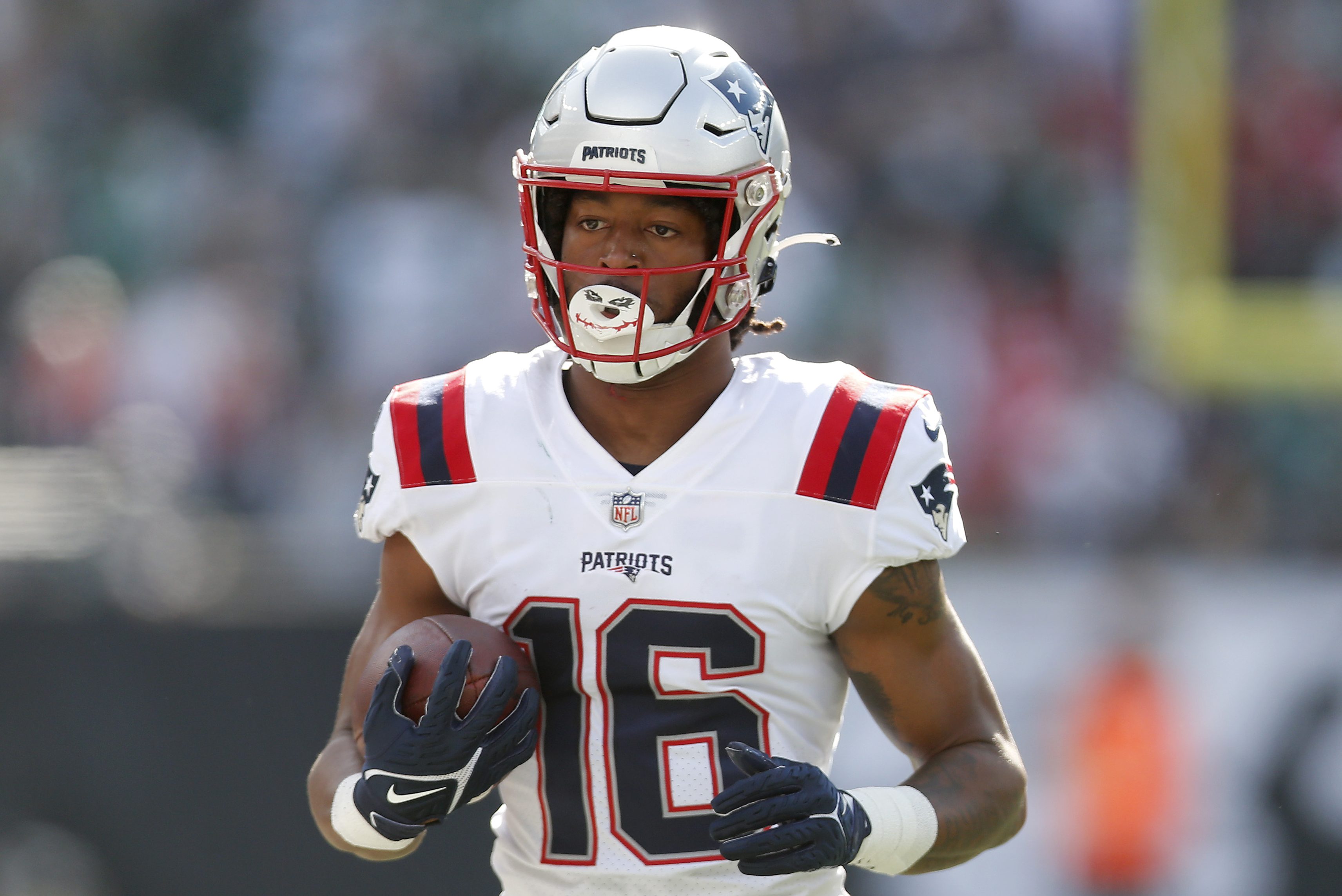 Jakobi Meyers of the Patriots in action against the Jets on October 30.