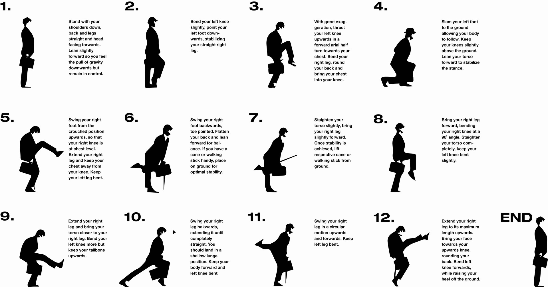 Silly walk diagram