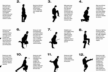 Silly walk diagram