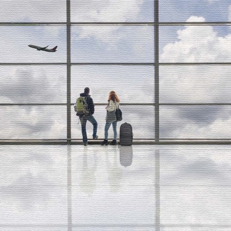 Couple at Airport