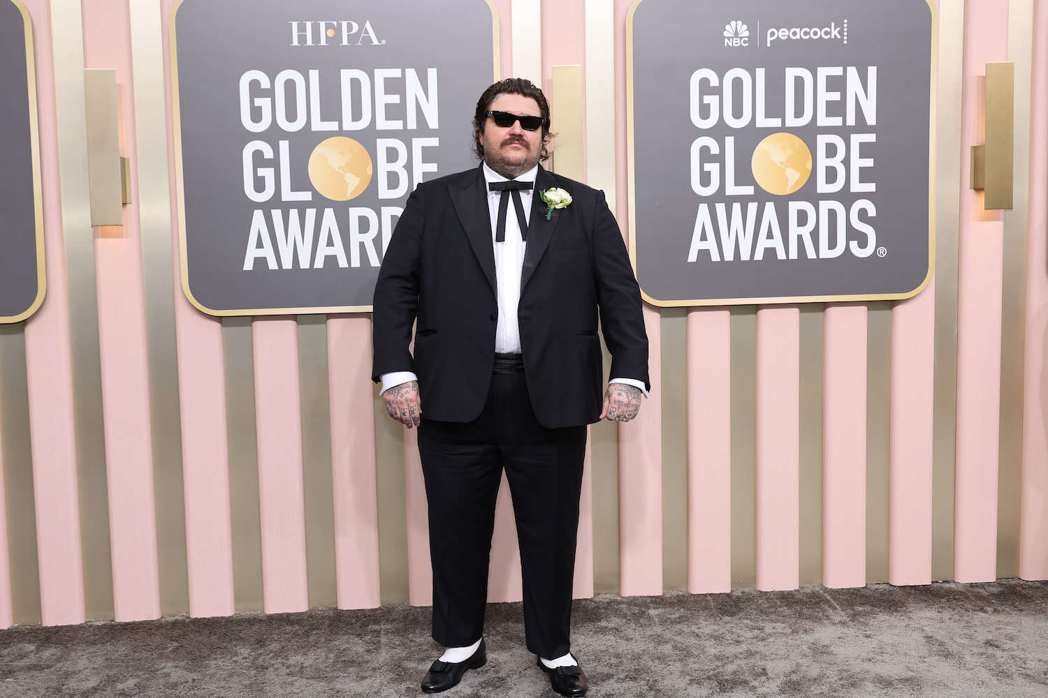 Matty Matheson at the 80th Annual Golden Globe Awards.