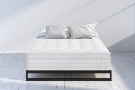 ZINUS 12 Inch Euro Top Pocket Spring Hybrid Mattress