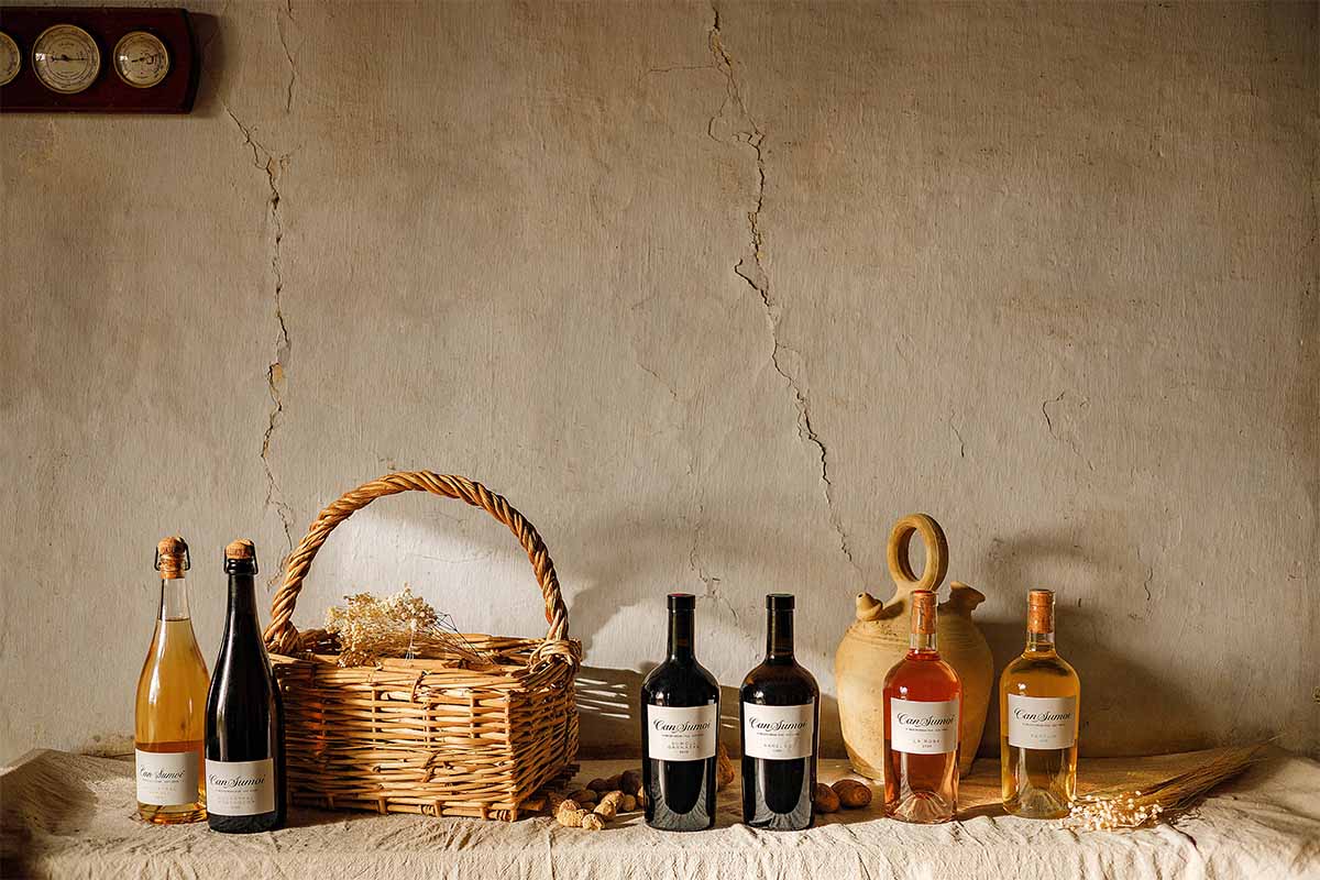 Various bottles of the wine Can Sumoi