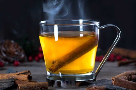 close-up of a hot toddy